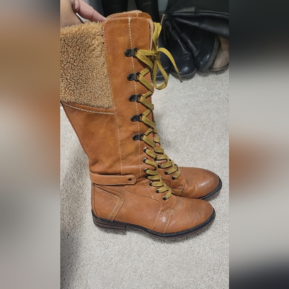 Patrizia Camel Brown Boots - Picture 1 of 4